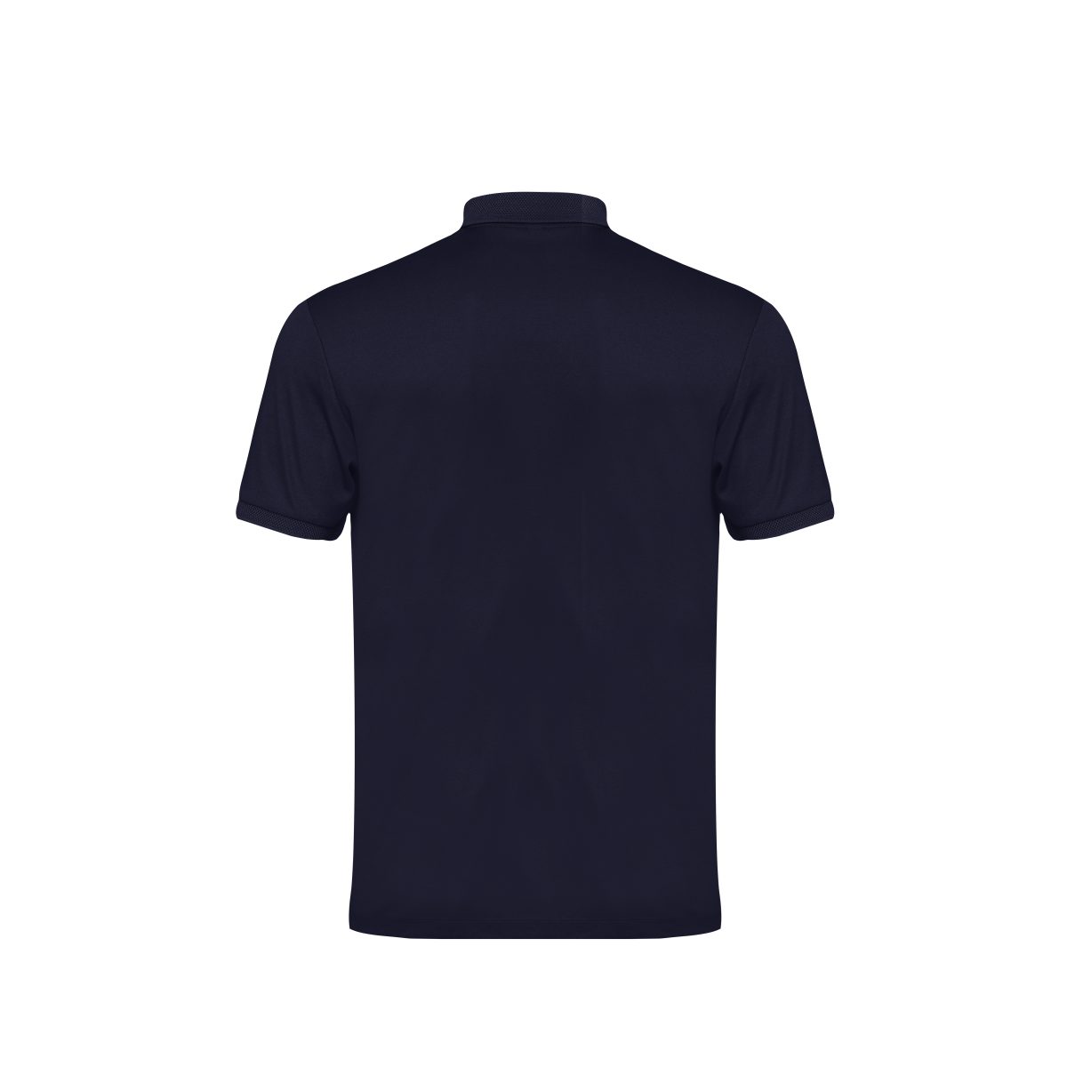 Navy Blue Zipper Polo T-Shirt - Image 3
