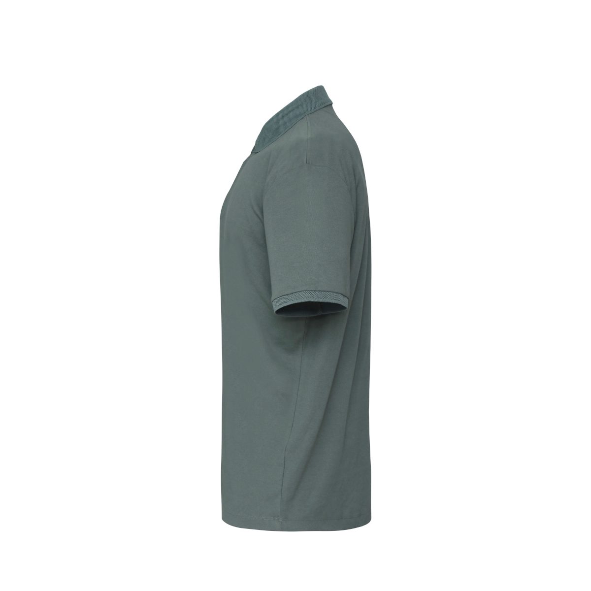 Light Green Zipper Polo T-Shirt - Image 2