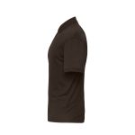 Dark Brown Zipper Polo T-Shirt - Image 2