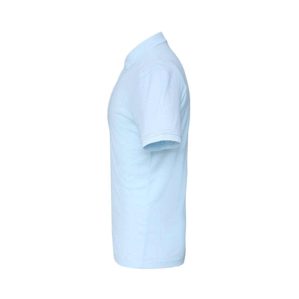 Light Sky Blue Zipper Polo T-Shirt - Image 2