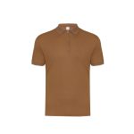Brown Zipper Polo T-Shirt