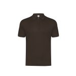 Dark Brown Zipper Polo T-Shirt