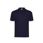 Navy Blue Zipper Polo T-Shirt