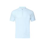 Light Sky Blue Zipper Polo T-Shirt
