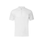 White Zipper Polo T-Shirt