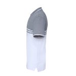 Men’s Premium Striped Polo Shirt White Gray stripe - Image 2