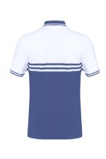 Men’s Premium Striped Polo Shirt Navy Blue - Image 3