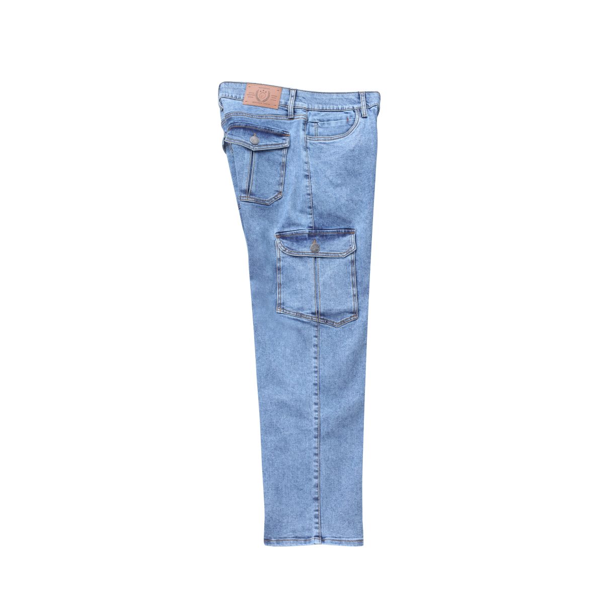 Men’s Premium Denim Baggy Cargo Jeans - Image 4