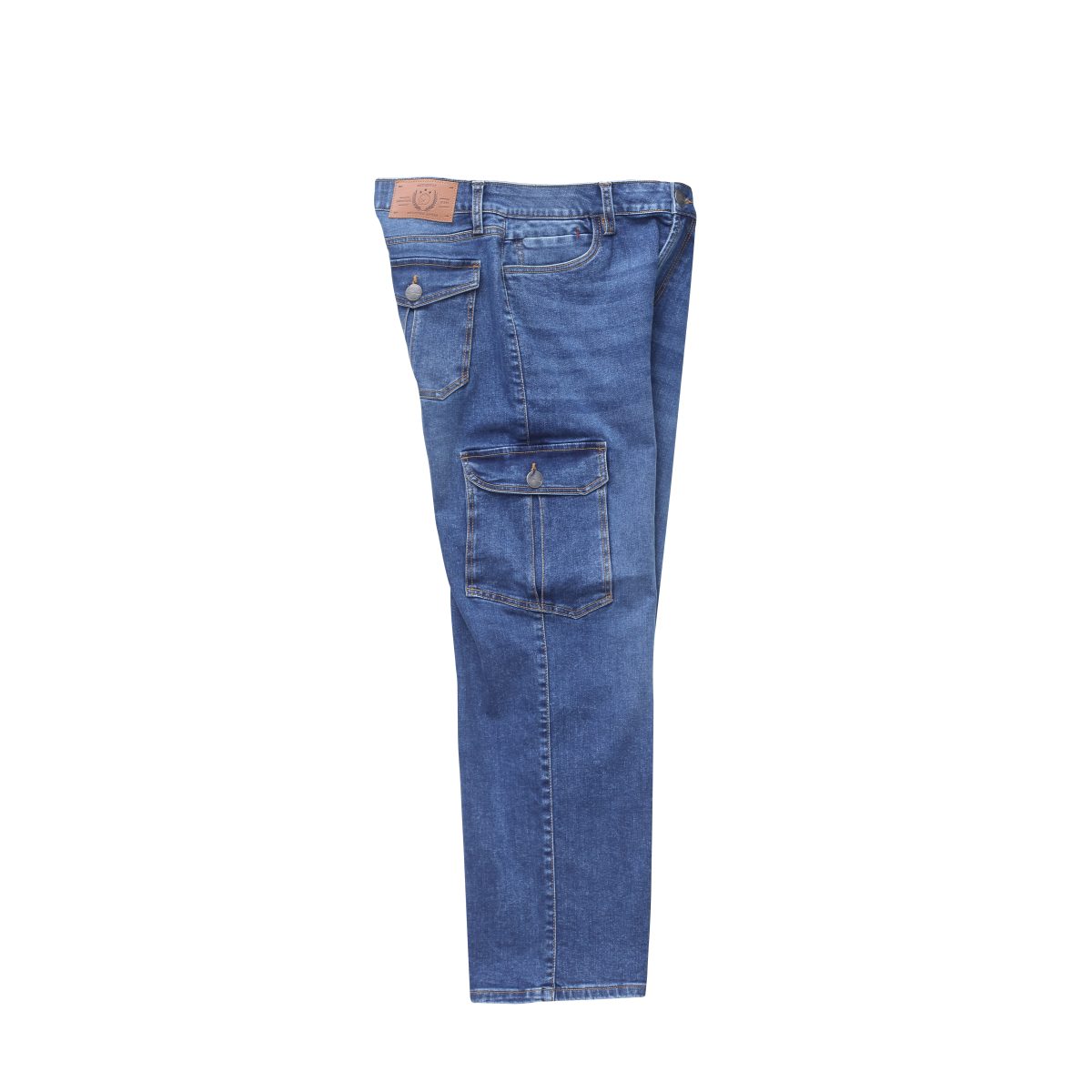 Men’s Premium Denim Baggy Cargo Jeans - Image 4