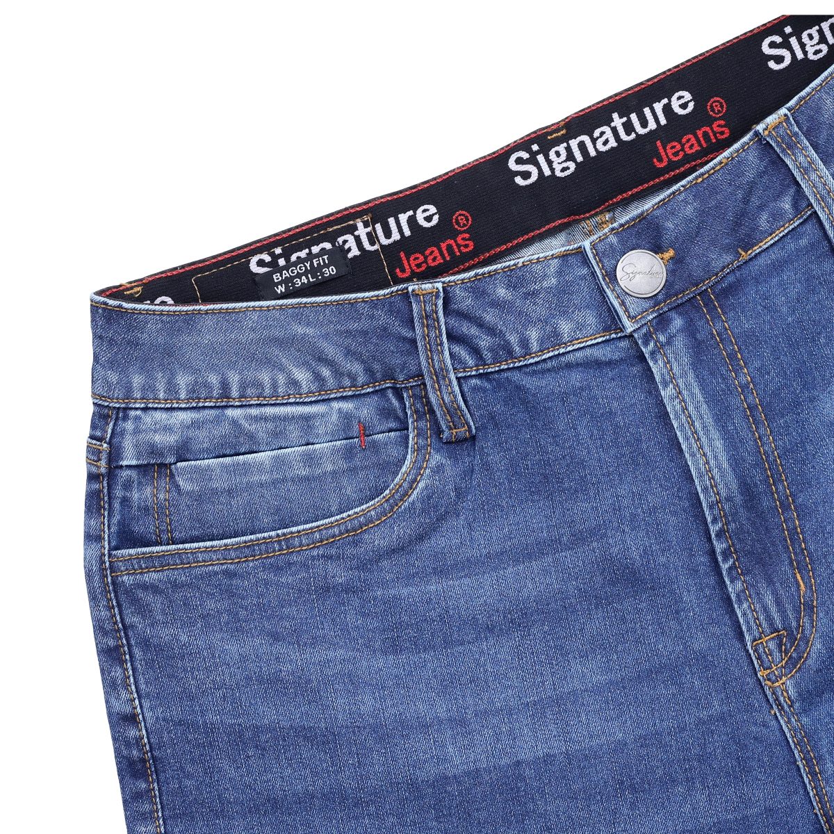 Men’s Premium Denim Baggy Jeans - Image 4
